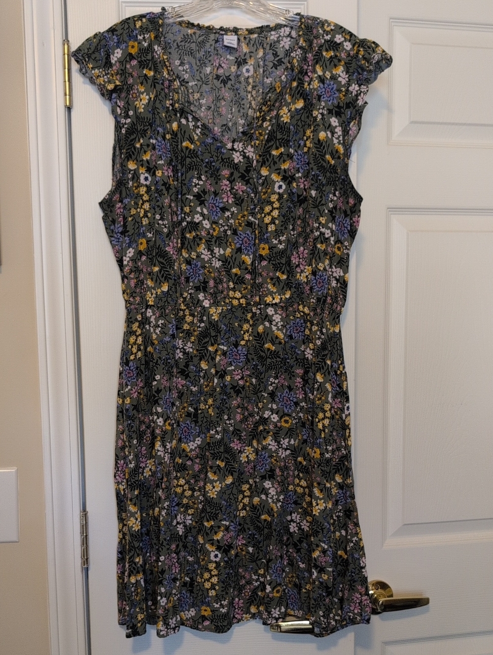Old Navy Green Floral Dress